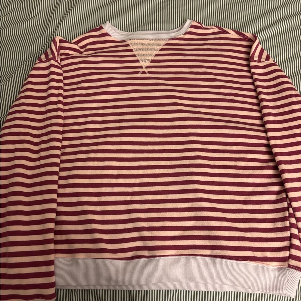 We The Free Classic Striped Oversized Crewneck